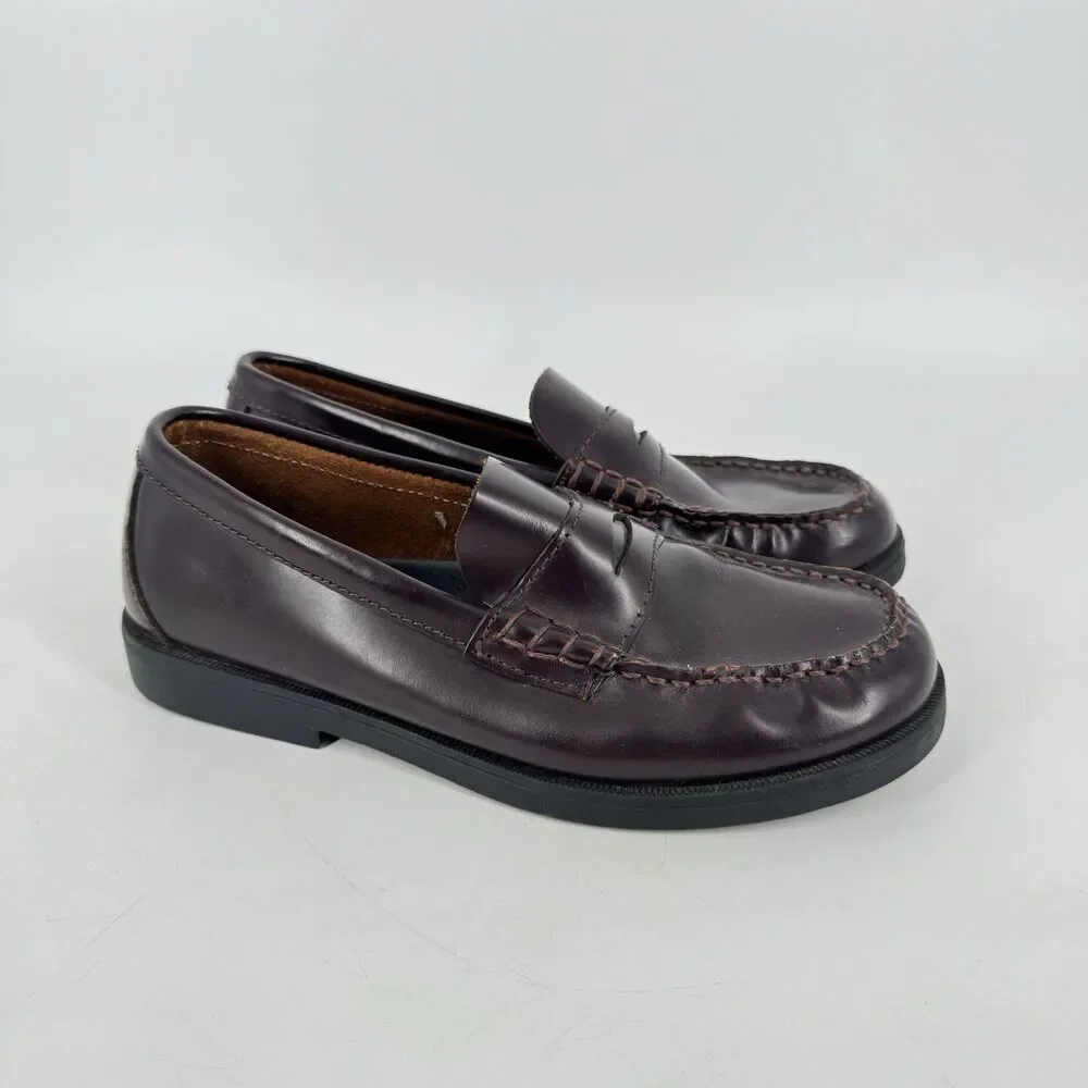 Sperry Top-Sider Colton Boys Penny Loafers Brown Leather US 4M